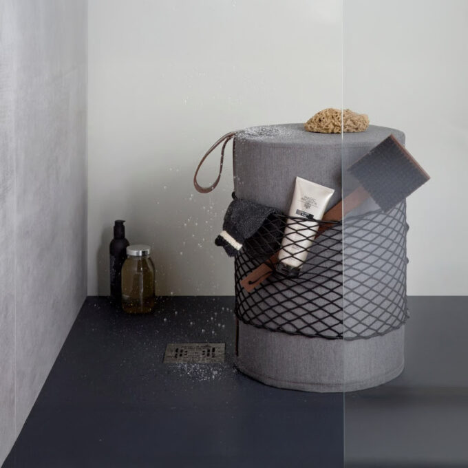 Tabouret de douche étanche avec poignée et filet – Collection ROLL par Ever Life