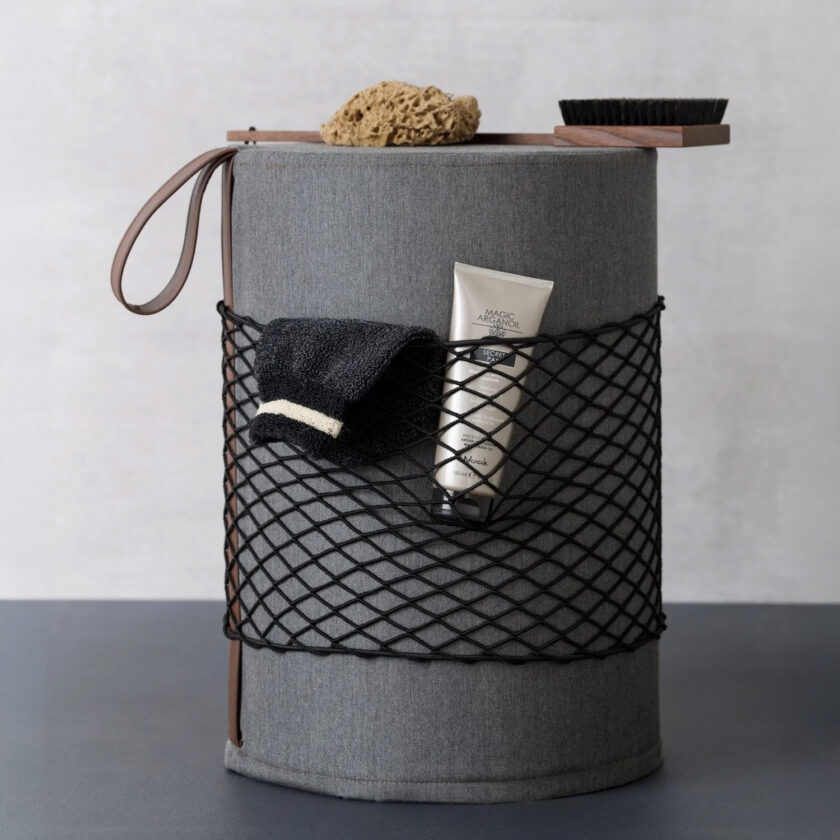 Tabouret de douche étanche avec poignée et filet – Collection ROLL par Ever Life – Image 10