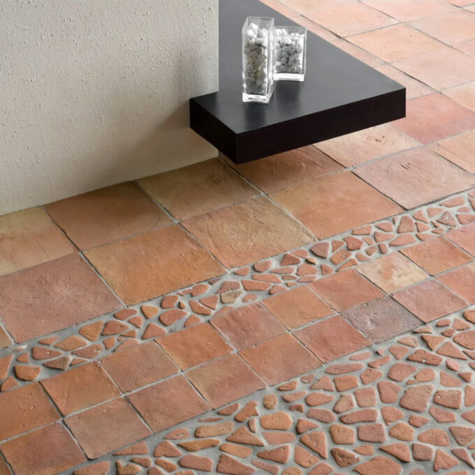 Carreau en Terre Cuite Artisanale 15x15 cm – Série Ecologica