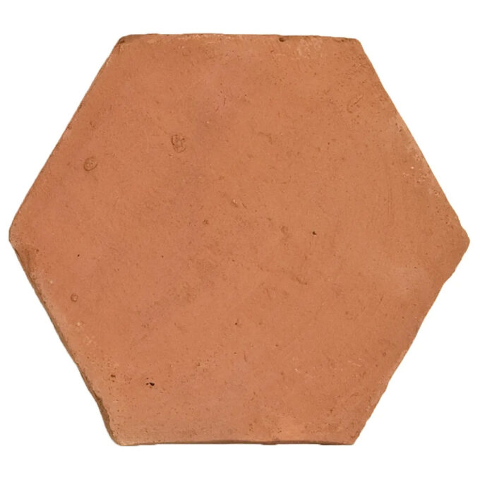 Carreau Hexagonal en Terre Cuite Artisanale 20x23 cm – Série Ecologica