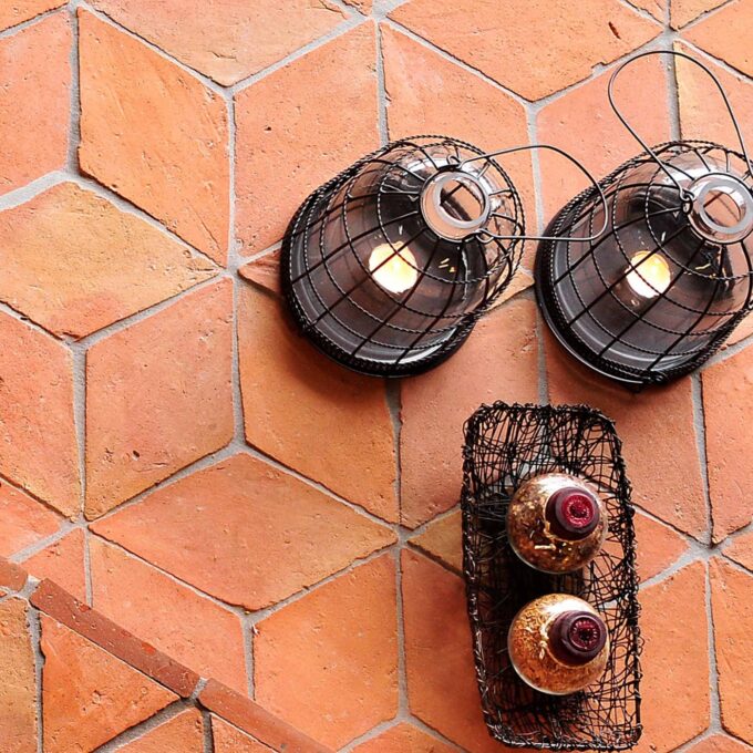 Carreau en Terre Cuite Artisanale Rombo 13x23,5 cm – Série Ecologica