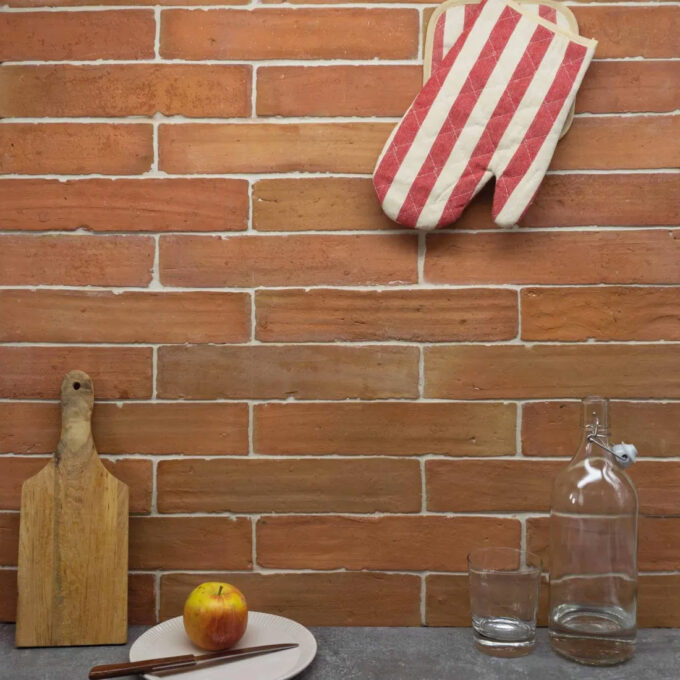 Carreau en Terre Cuite Artisanale 6x30 cm – Série Ecologica