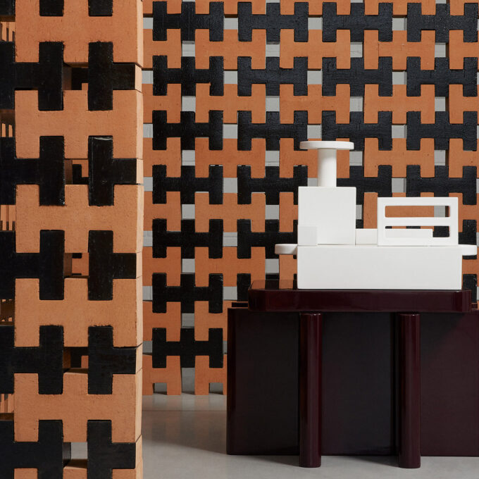 Claustra Mutina Brac Argilla – Design Nathalie Du Pasquier