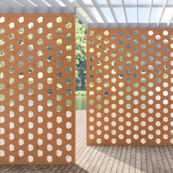 Claustra Mutina Hives Natural – Design Konstantin Grcic