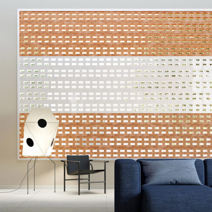 Claustra Mutina Brac Argilla – Design Nathalie Du Pasquier