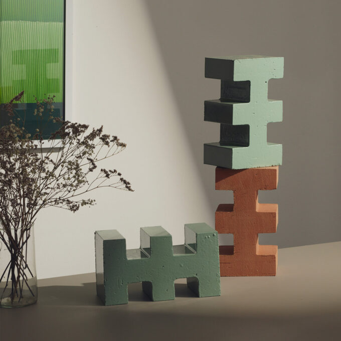 Claustra Mutina Brac Argilla – Design Nathalie Du Pasquier