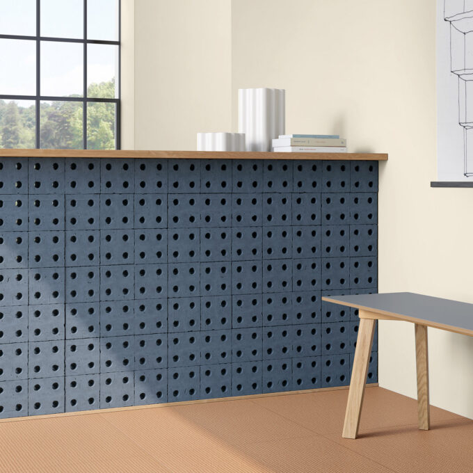 Claustra Bloc Blue Matt Mutina – Design Ronan & Erwan Bouroullec