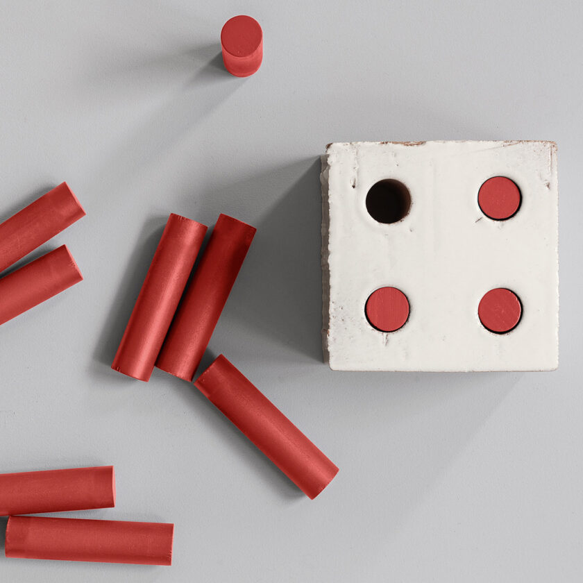 Bloc Tube Bleu et Rouge Mutina – Design Ronan & Erwan Bouroullec – Image 2