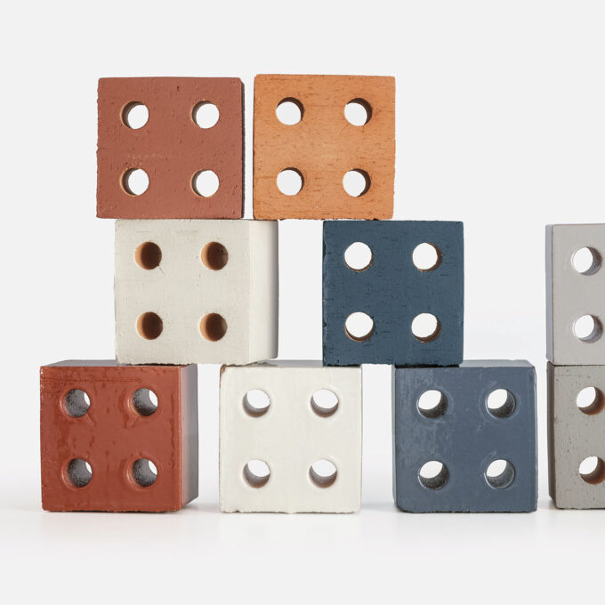 Claustra Bloc Blue Glossy Mutina – Design Ronan & Erwan Bouroullec