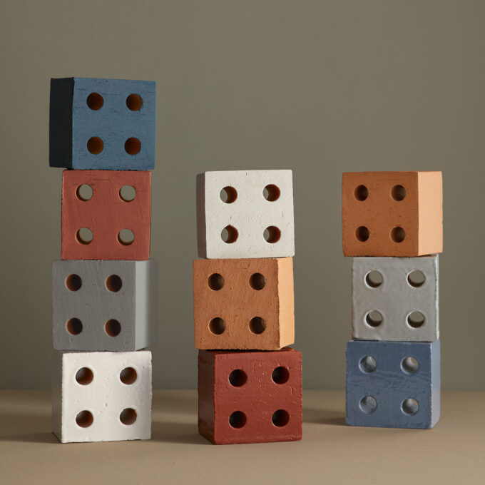 Claustra Bloc Blue Glossy Mutina – Design Ronan & Erwan Bouroullec