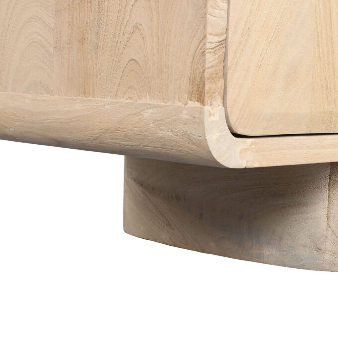 Buffet en chêne massif naturel CALA BLANCA L.180 cm