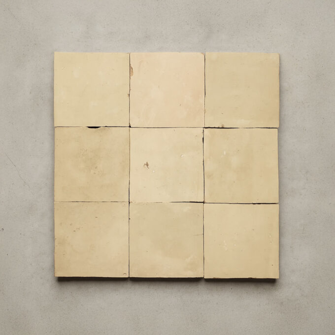 Carrelage Zellige Artisanal en Terre Cuite – Format 10x10 cm – Coloris Naturel Non Émaillé