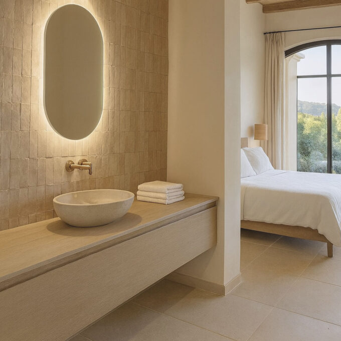 Carrelage Bejmat Artisanal en Terre Cuite – Format 5×15 cm – Coloris Naturel Non Émaillé