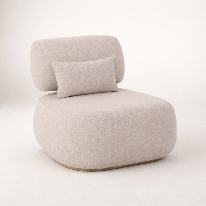 Fauteuil extérieur RUBINO – Élégance organique et confort outdoor haut de gamme