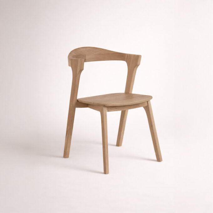 Lot de 4 chaises en teck massif ESPORLES