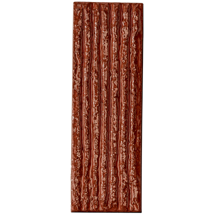 Carrelage mural artisanal Mutina CHAMOTTE Linea Terra 7,2 x 21,3 cm