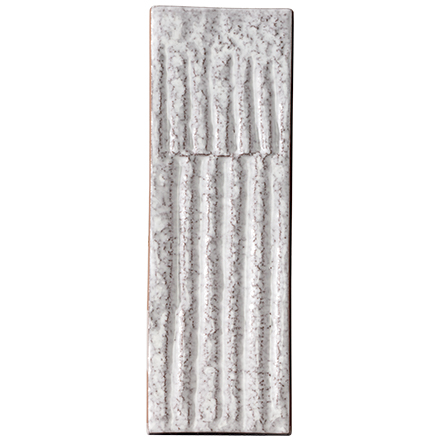 Carrelage mural artisanal Mutina CHAMOTTE Quadra Bianco 7,2 x 21,3 cm