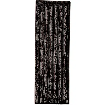 Carrelage mural artisanal Mutina CHAMOTTE Linea Nera 7,2 x 21,3 cm