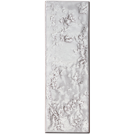 Carrelage mural artisanal Mutina CHAMOTTE Mono Bianco 7,2 x 21,3 cm